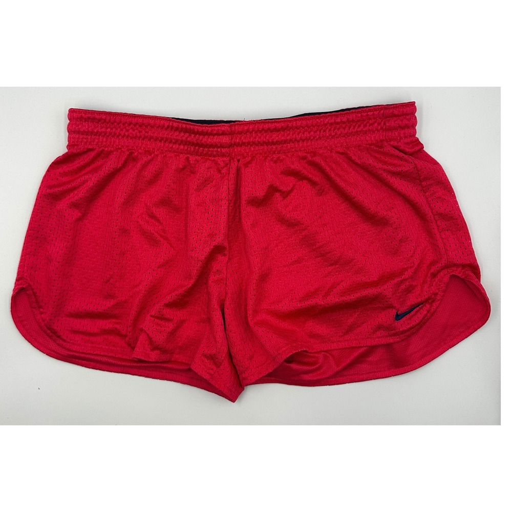 Nike Logo Pink Lined Running Drawstring Shorts Womens‎ Size M